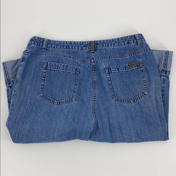 Christopher & Banks Cuffed Cropped Capri Denim - Picture 3 of 8